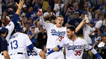 Image result for dodgers clinch division 2019